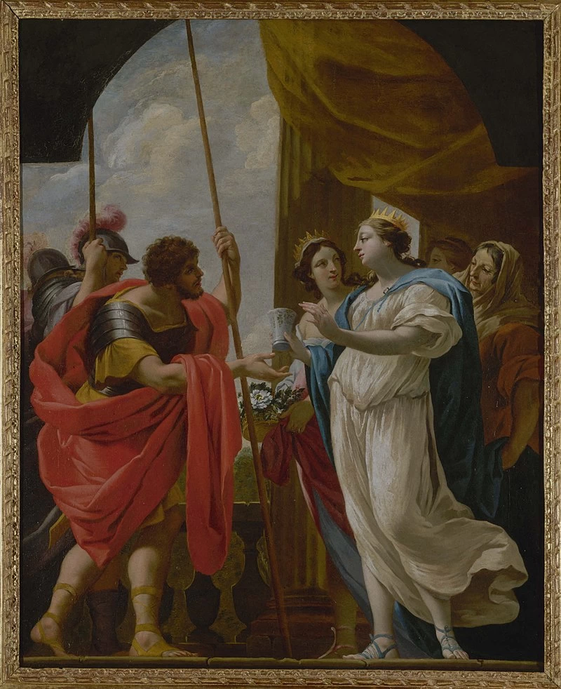 Polydamme dà a Menelao ed Elena le medicine Enula Campana e Moly - Musée Carnavalet
